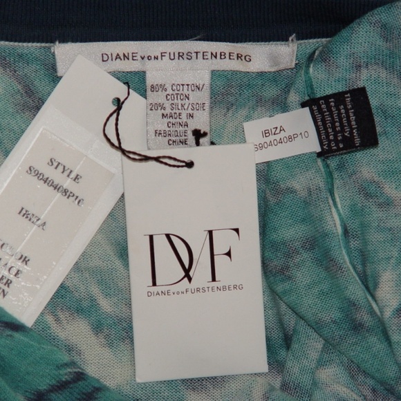 DvF IBIZA PALACE TIGER GREEN CARDIGAN - PETITE - Picture 8 of 8